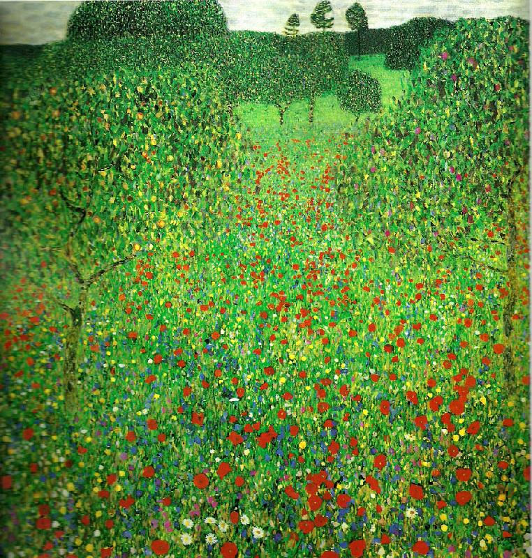 Gustav Klimt vallmofalt China oil painting art